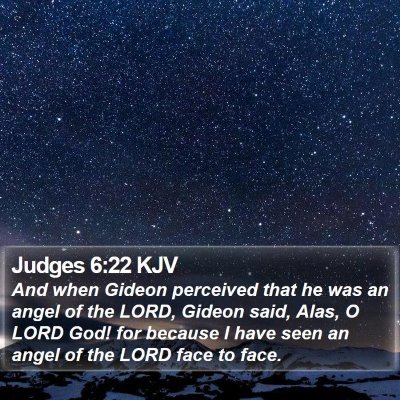 Judges 6:22 KJV Bible Verse Image