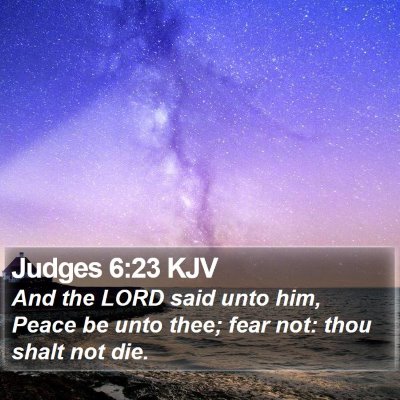 Judges 6:23 KJV Bible Verse Image