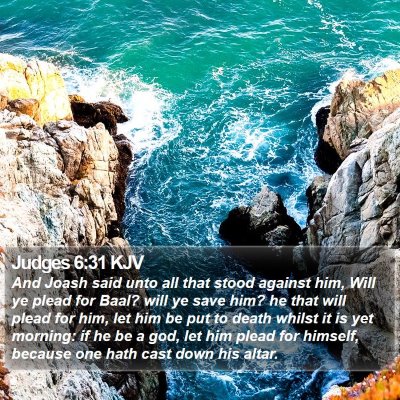 Judges 6:31 KJV Bible Verse Image