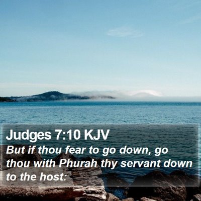 Judges 7:10 KJV Bible Verse Image