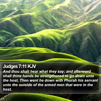 Judges 7:11 KJV Bible Verse Image