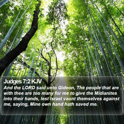 Judges 7:2 KJV Bible Verse Image