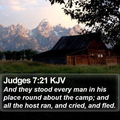 Judges 7:21 KJV Bible Verse Image