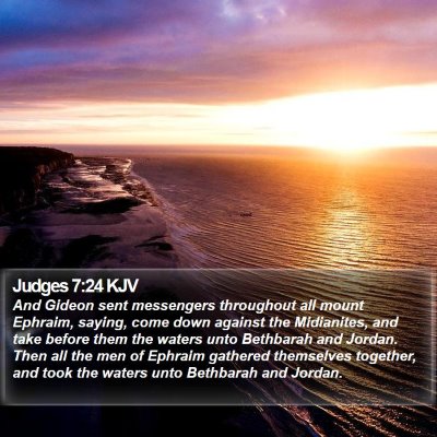 Judges 7:24 KJV Bible Verse Image