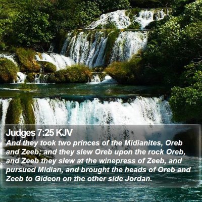 Judges 7:25 KJV Bible Verse Image