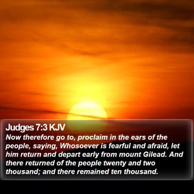 Judges 7:3 KJV Bible Verse Image