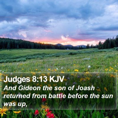Judges 8:13 KJV Bible Verse Image