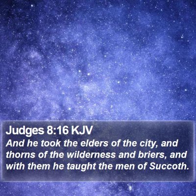 Judges 8:16 KJV Bible Verse Image