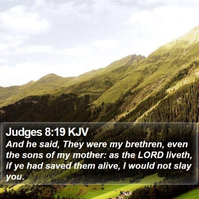Judges 8:19 KJV Bible Verse Image