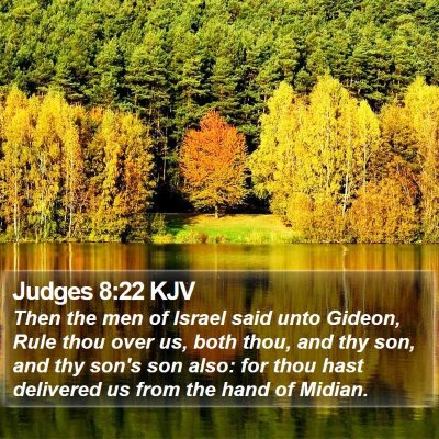 Judges 8:22 KJV Bible Verse Image