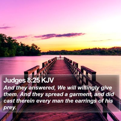 Judges 8:25 KJV Bible Verse Image