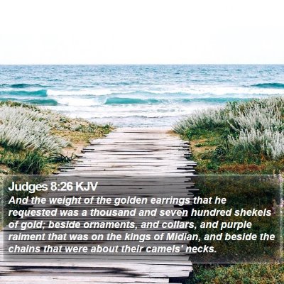Judges 8:26 KJV Bible Verse Image