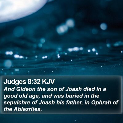 Judges 8:32 KJV Bible Verse Image