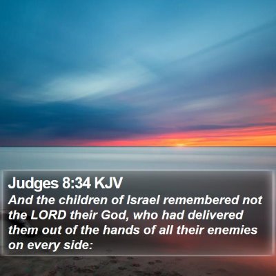 Judges 8:34 KJV Bible Verse Image