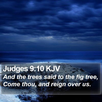 Judges 9:10 KJV Bible Verse Image