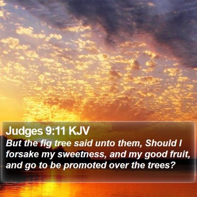 Judges 9:11 KJV Bible Verse Image