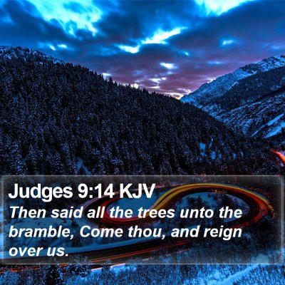 Judges 9:14 KJV Bible Verse Image