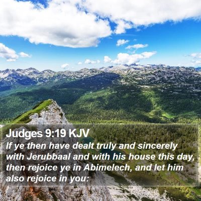 Judges 9:19 KJV Bible Verse Image