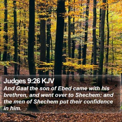 Judges 9:26 KJV Bible Verse Image
