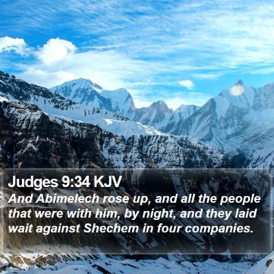 Judges 9:34 KJV Bible Verse Image