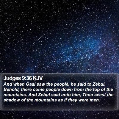 Judges 9:36 KJV Bible Verse Image
