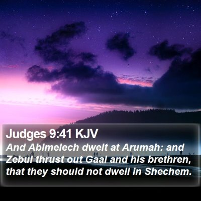 Judges 9:41 KJV Bible Verse Image