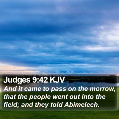 Judges 9:42 KJV Bible Verse Image