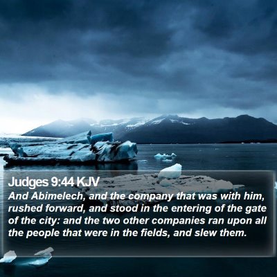 Judges 9:44 KJV Bible Verse Image