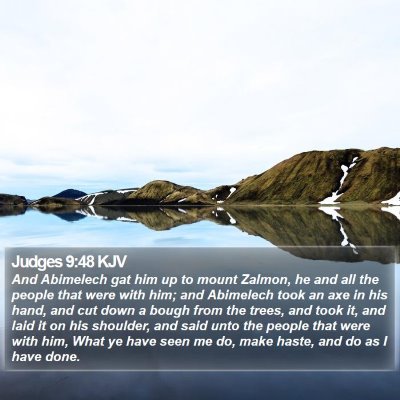 Judges 9:48 KJV Bible Verse Image