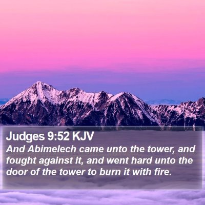Judges 9:52 KJV Bible Verse Image