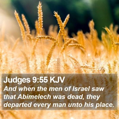 Judges 9:55 KJV Bible Verse Image