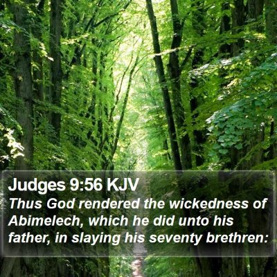 Judges 9:56 KJV Bible Verse Image
