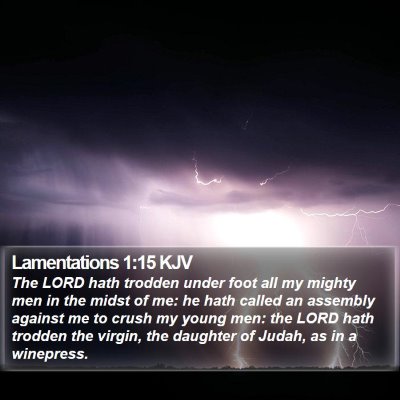 Lamentations 1:15 KJV Bible Verse Image