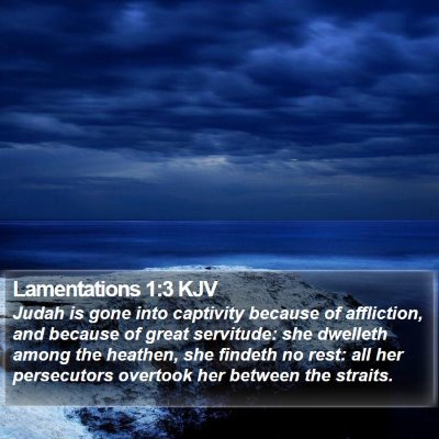 Lamentations 1:3 KJV Bible Verse Image