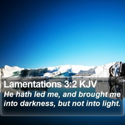 Lamentations 3:2 KJV Bible Verse Image