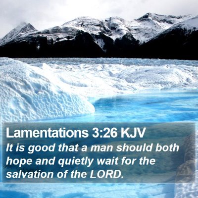 Lamentations 3:26 KJV Bible Verse Image