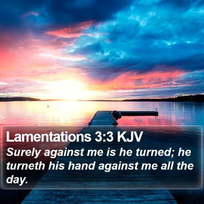 Lamentations 3:3 KJV Bible Verse Image