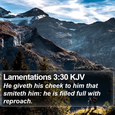 Lamentations 3:30 KJV Bible Verse Image
