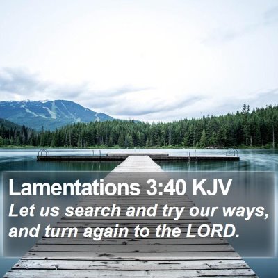 Lamentations 3:40 KJV Bible Verse Image