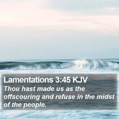 Lamentations 3:45 KJV Bible Verse Image