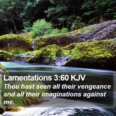 Lamentations 3:60 KJV Bible Verse Image