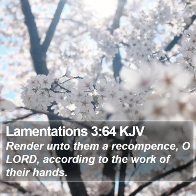 Lamentations 3:64 KJV Bible Verse Image