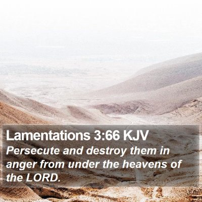Lamentations 3:66 KJV Bible Verse Image