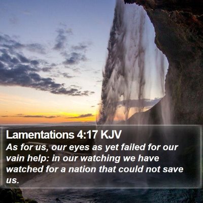 Lamentations 4:17 KJV Bible Verse Image