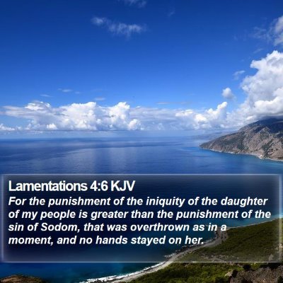 Lamentations 4:6 KJV Bible Verse Image