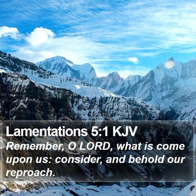 Lamentations 5:1 KJV Bible Verse Image