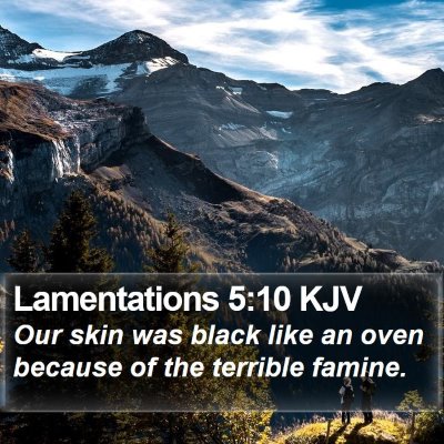 Lamentations 5:10 KJV Bible Verse Image