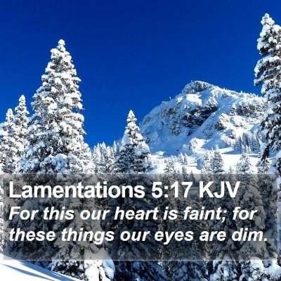 Lamentations 5:17 KJV Bible Verse Image