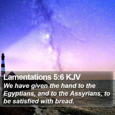 Lamentations 5:6 KJV Bible Verse Image