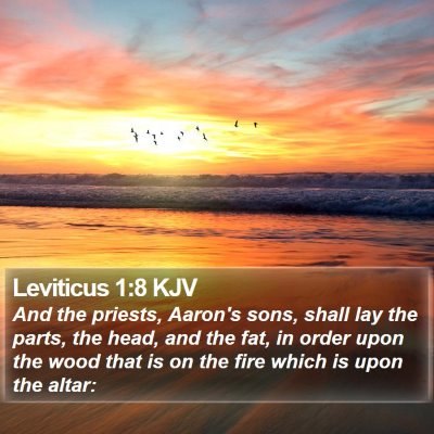 Leviticus 1:8 KJV Bible Verse Image